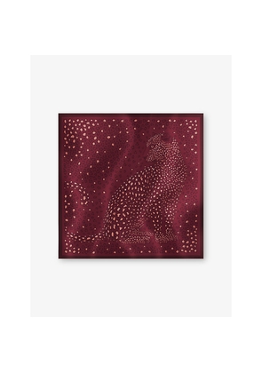 Cartier Panthère Dots Printed Silk-Twill Scarf