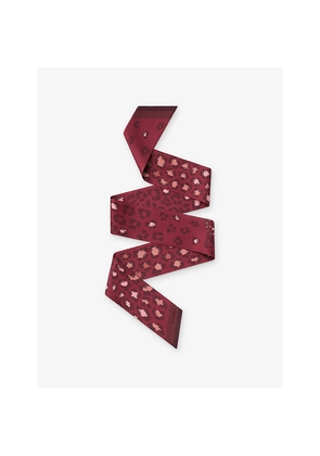 Cartier Panthère Dots Bandeau Printed Silk-Twill Scarf