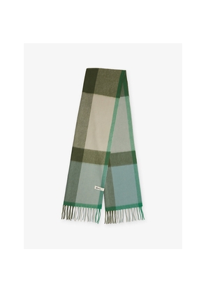 Womens Tbco Oversized Check Wool Scarf
