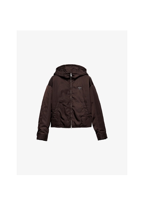 Womens Prada Re Nylon Logo-Embellished Woven Blouson Jacket