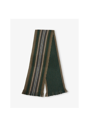 Mens Paul Smith Double Side Striped Wool Scarf