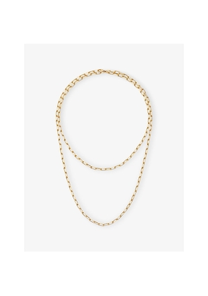 Womens Santos De Cartier Small Long 18ct Yellow-Gold Chain Necklace