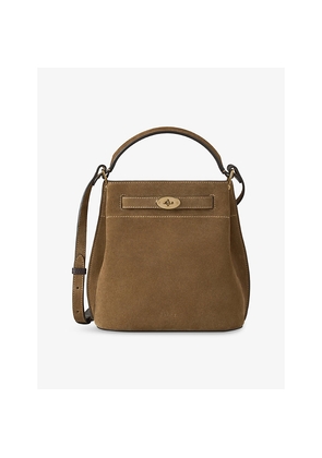 Womens Mulberry Islington Suede Bucket Bag