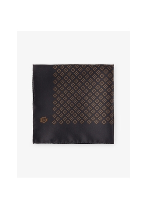 Mens Dunhill Diamon Neats Silk Pocket Square