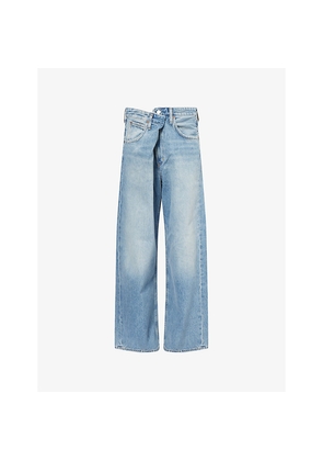 Womens Agolde Vana Wide-Leg Denim Jeans