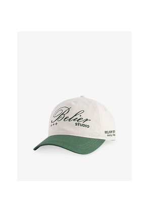 Mens Belier Two Tone Studio Logo-Embroidered Cotton Cap