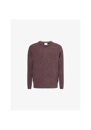 Mens Paul Smith Striped Crewneck Wool Jumper