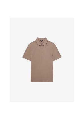 Mens Reiss Earl Regular-Fit Short-Sleeve Cotton Polo