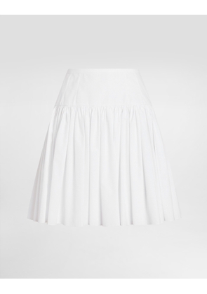 Dolce & Gabbana Short Cotton Circle Skirt - Woman Skirts White 42