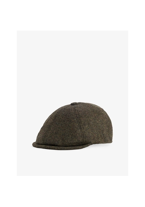 Mens Barbour Claymore Wool-Blend Baker Boy Cap