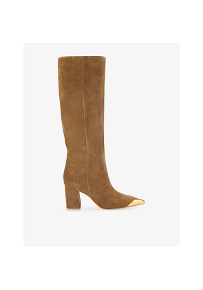 Womens Kurt Geiger London Regent Cap Suede Knee-High Boots
