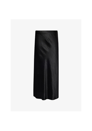 Womens Vince Side Slit High-Waist Woven Midi Skirt