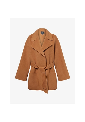 Womens Paige Connery Belted Wool-Blend Coat