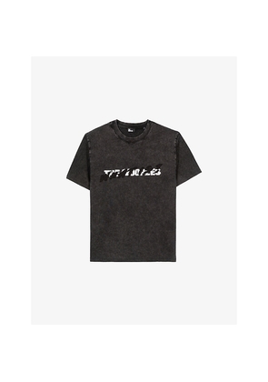 Mens The Kooples Logo-Print Short-Sleeve Cotton T-Shirt