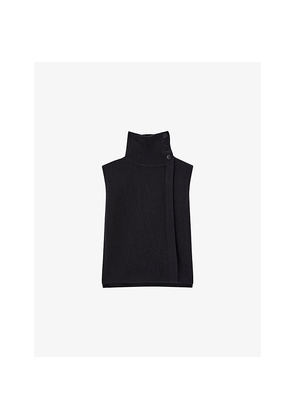 Womens Joseph Funnel-Neck Sleeveless Cashmere Blend Bib