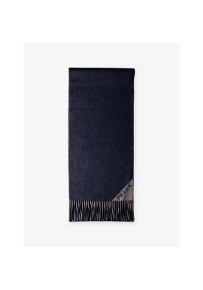 Prada Double Logo-Embellished Cashmere Scarf