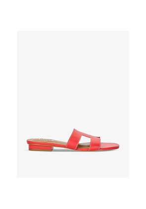 Womens Dune Loupe Smart Slider Leather Sandals