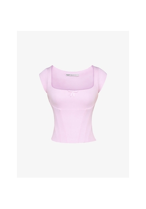 Womens House of CB The Cap Sleeve Corset Jersey Top