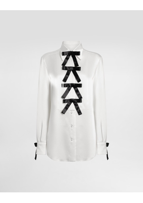 Dolce & Gabbana Silk Shirt - Woman Shirts And Tops White Silk 50