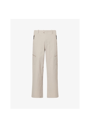 Mens Hiking Patrol Technical Straight-Leg Stretch-Nylon Trouser