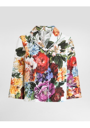 Dolce & Gabbana Flower-bouquet Print Poplin Shirt - Woman Shirts And Tops Print 42