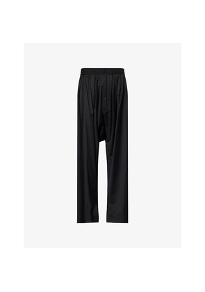 Mens Vivienne Westwood Balloon Drawstring-Waist Wool Trousers