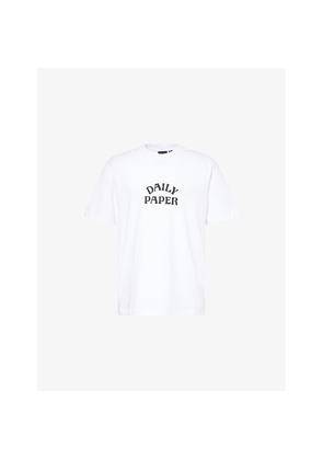 Mens Daily Paper Dias Stacked Logo-Print Cotton Shirt