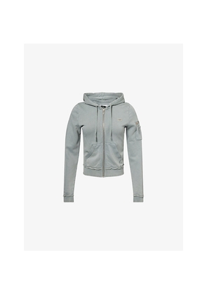 Womens Juicy Couture Badwater Regular-Fit Cotton-Blend Hoodie