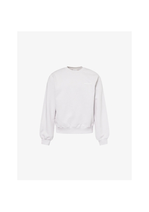 Mens Daily Paper Logo-Print Crewneck Cotton Sweatshirt