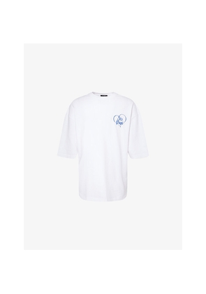 Mens Willy Chavarria Graphic-Print Short-Sleeve Cotton T-Shirt