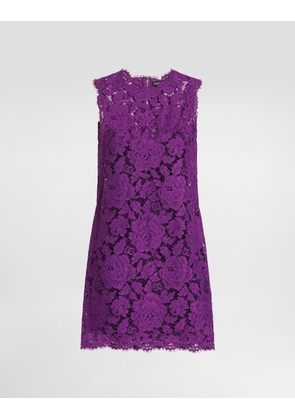 Dolce & Gabbana Lace Dress - Woman Dresses Purple 38