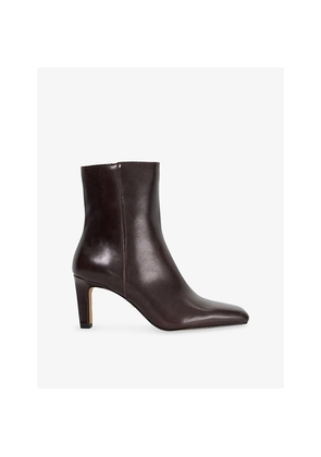 Womens Dune Ovation Leather Heeled Ankle Boots