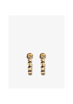 Womens Zimmermann Loom Mini 12ct Yellow Gold-Plated Brass Hoop Earrings