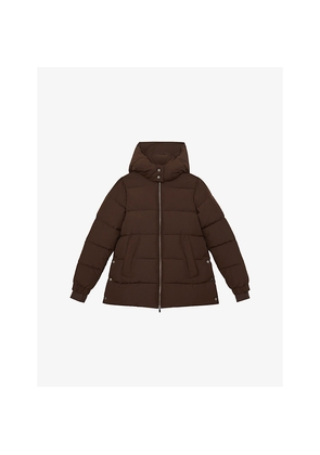 Womens Reiss Fee Short Hooded Puffer Coat