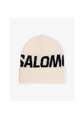 Mens Salomon Hermitage Brand-Print Knitted Beanie