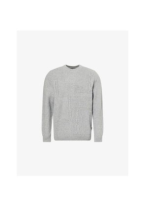 Mens Barbour Casey Crewneck Knitted Wool and Cotton Jumper