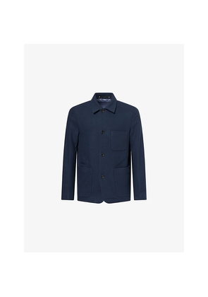 Mens Paul Smith Single-Breasted Knitted Wool Jacket