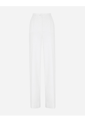 Dolce & Gabbana Wool Pants - Woman Pants And Shorts White Wool 52