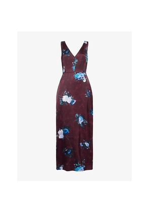Womens Erdem Floral Sleeveless Woven Midi Dress
