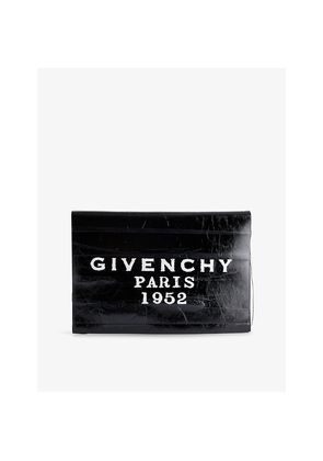Givenchy Logo Pattern Leather Pouch