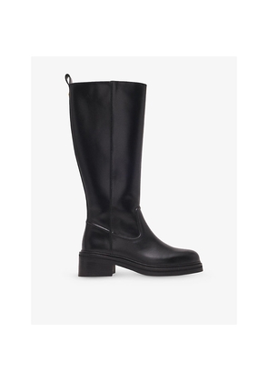 Womens Maje Flat Leather Knee-High Boots