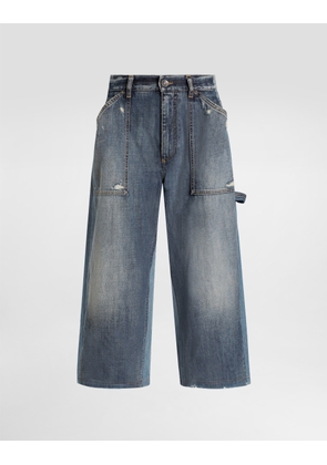 Dolce & Gabbana Denim Bermuda - Woman Denim And Jeans Multi-colored 42
