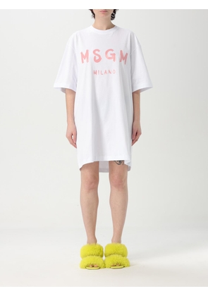 Dress MSGM Woman color White