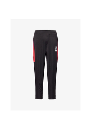 Mens Trapstar Logo-Patch Tapered Jersey Training Bottoms