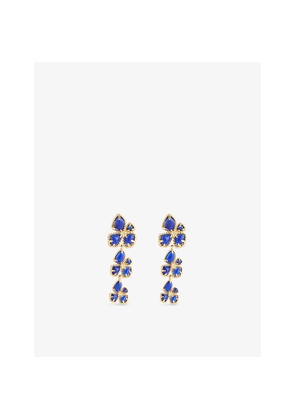 Womens Zimmermann Bloom Dangles 12ct Gold-Plated Brass Drop Earrings