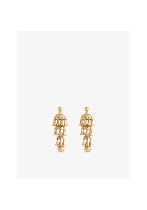 Womens Zimmermann Whimsy Chandeliers 14ct Gold-Plated Brass Drop Earrings