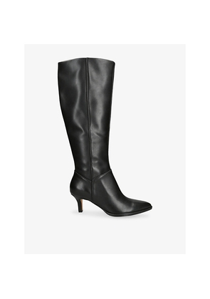 Womens Dolce Vita Aldy Leather Heeled Boots