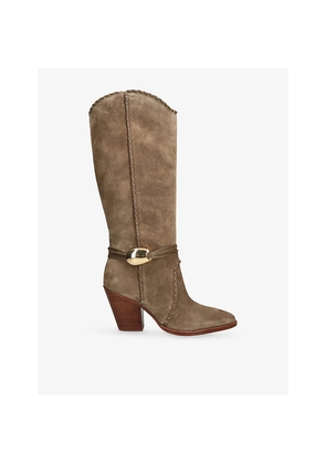 Womens Dolce Vita Jody Suede Heeled Boots
