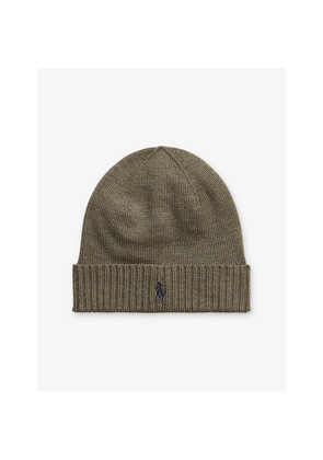 Mens Polo Ralph Lauren Logo-Embroidered Wool Hat