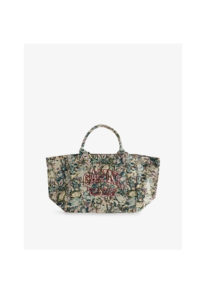 Womens Ganni Floral Tapestry Woven Xxl Shopper